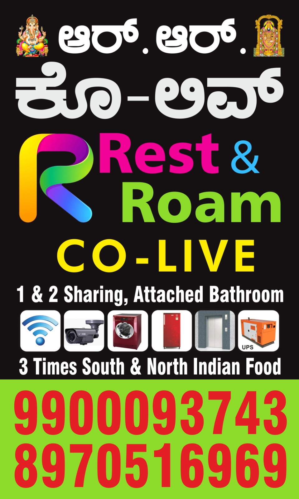 Rest and Roam Co-Live PG flyer Mahadevapura Bangalore